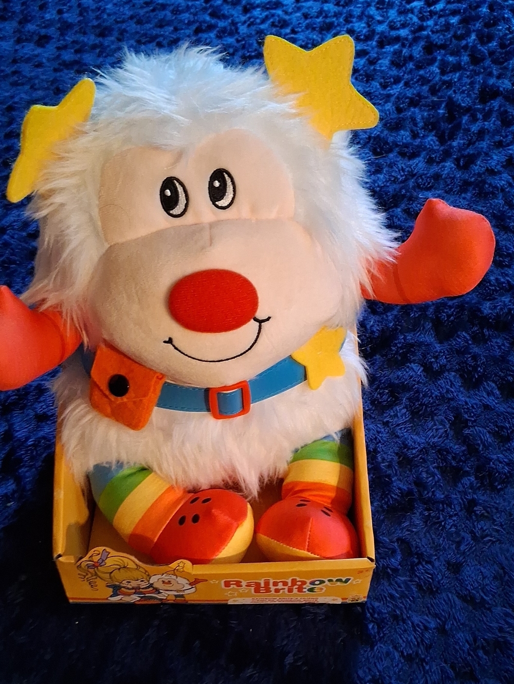 Rainbow Little Plush Character Toy - White & Multicolor
